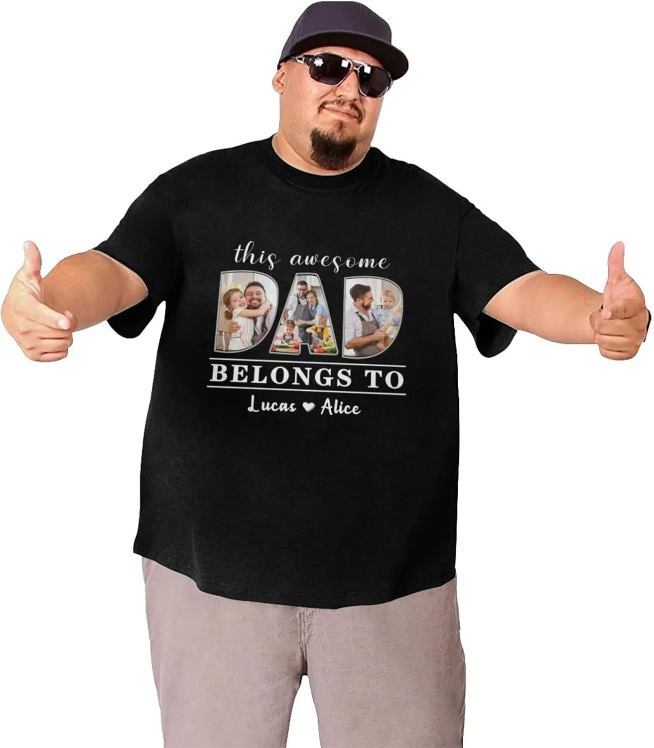 Custom Shirt for Men and Women, Personalized Picture Photo Face Text T-Shirt, Customized Tshirts Design Your Own