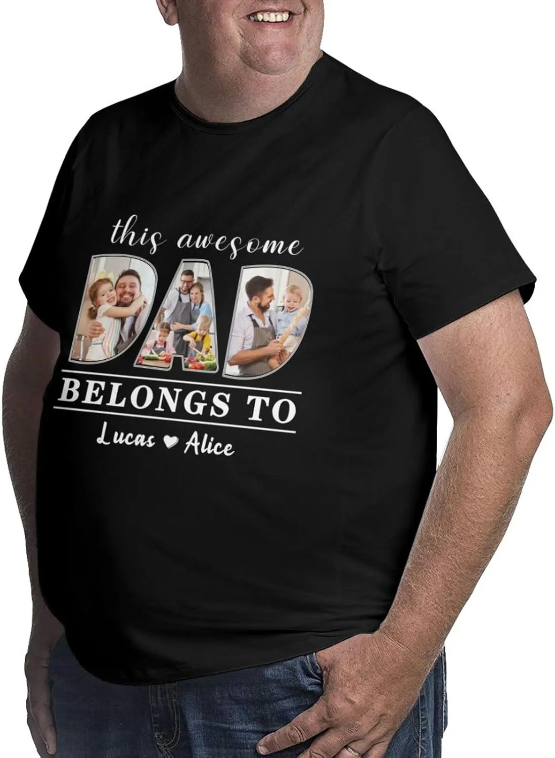 Custom Shirt for Men and Women, Personalized Picture Photo Face Text T-Shirt, Customized Tshirts Design Your Own