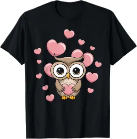 Cute Owl Design for Women Girls Kids Lovers of Nature T-Shirt