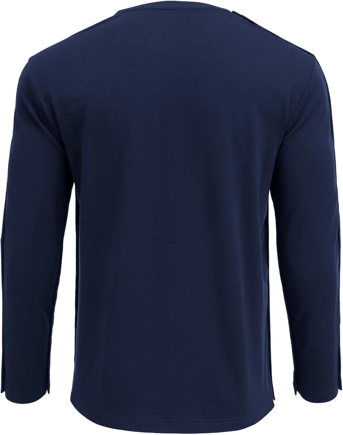 Deyeek Post Shoulder Surgery Recovery Shirts For Men Chemo Port Access Top Snap Full Tear Away Long Sleeve