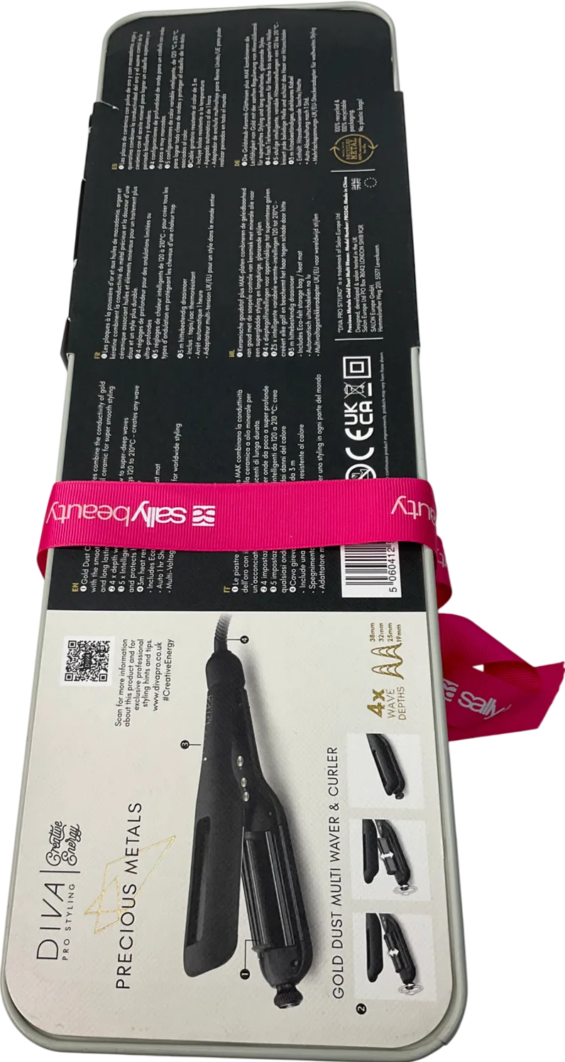 diva Diva Pro Styling Precious Metals Gold Dust Multi Waver