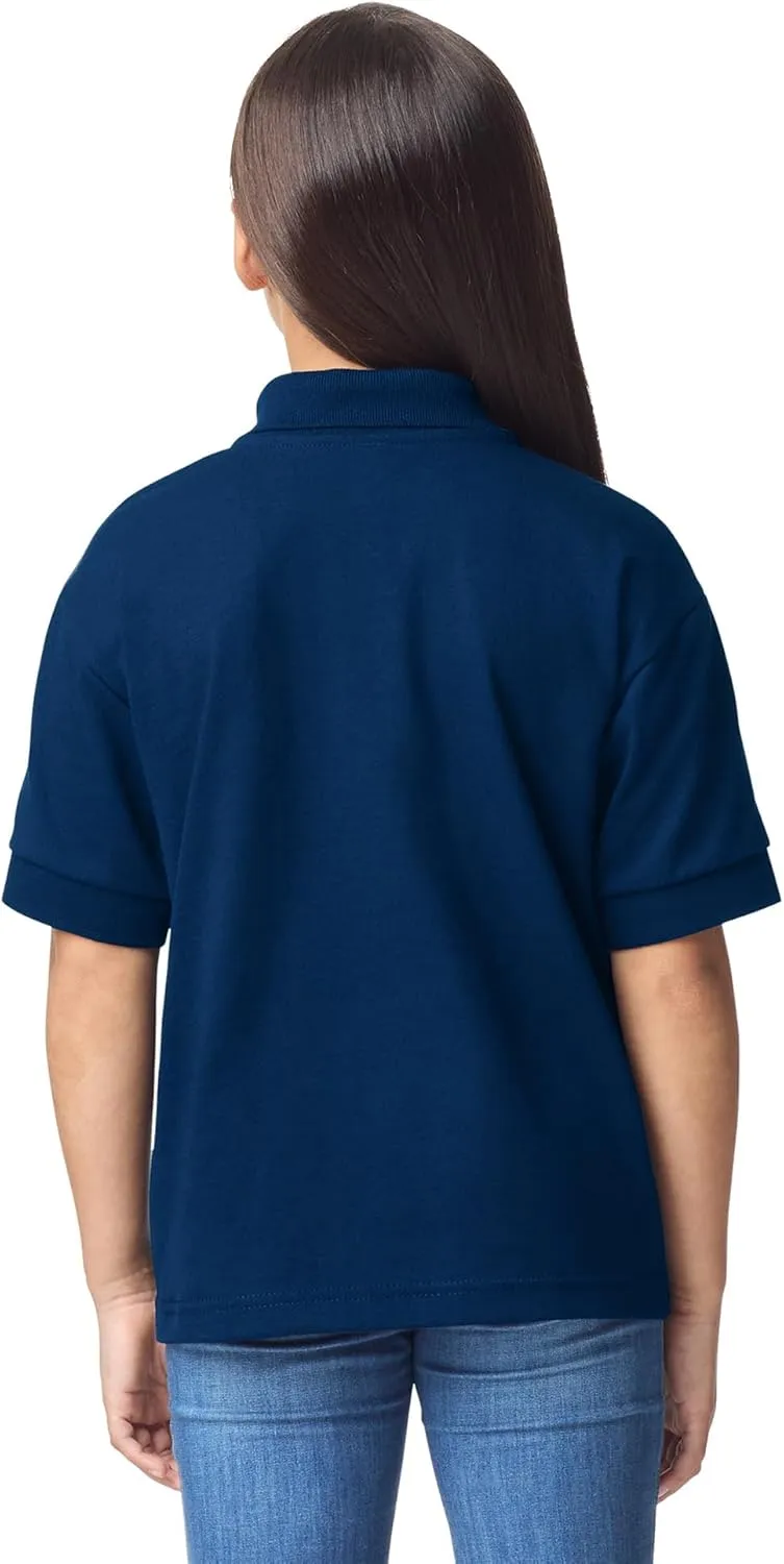 Gildan Kids' DryBlend Short Sleeve Polo, Style G8800b, 3-Pack