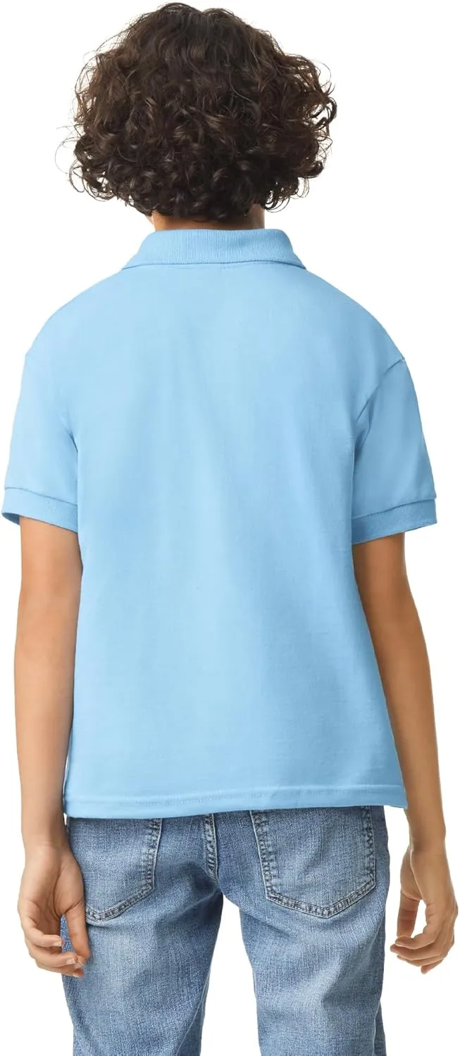Gildan Kids' DryBlend Short Sleeve Polo, Style G8800b, 3-Pack