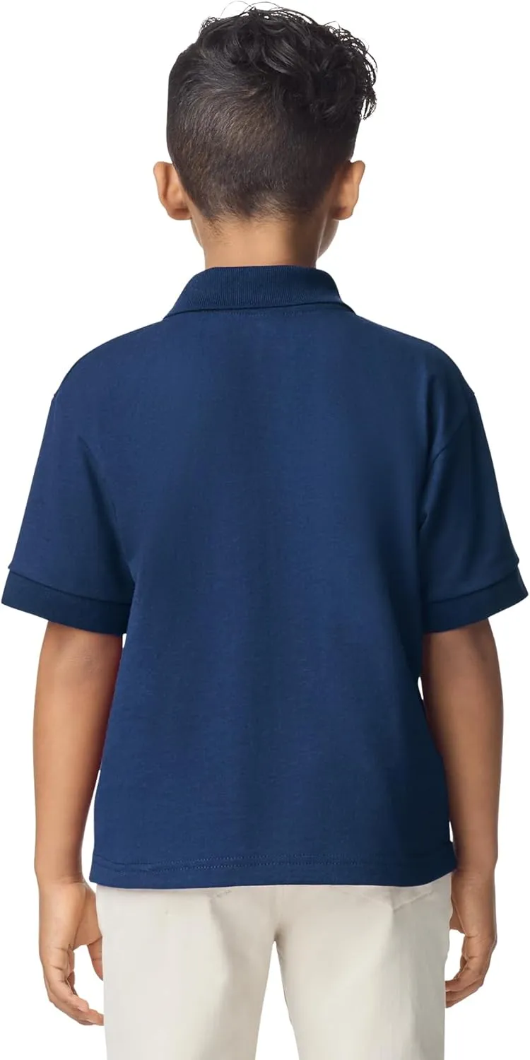 Gildan Kids' DryBlend Short Sleeve Polo, Style G8800b, 3-Pack