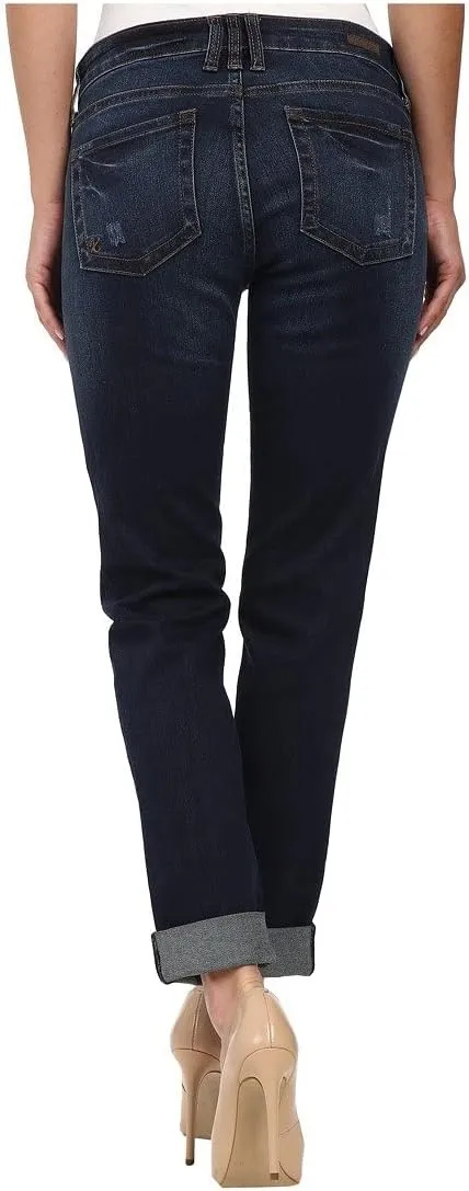 KUT from the Kloth Catherine Boyfriend Womens Jeans  Blended Fabric  Mid Rise  Five Pocket Design