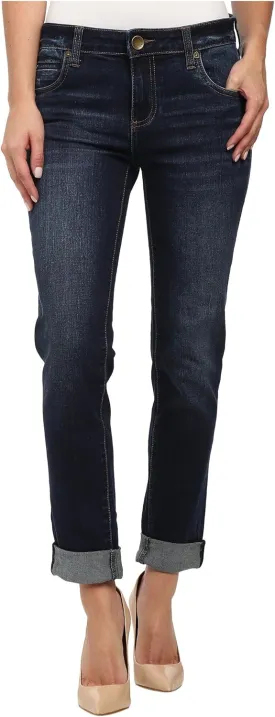 KUT from the Kloth Catherine Boyfriend Womens Jeans  Blended Fabric  Mid Rise  Five Pocket Design