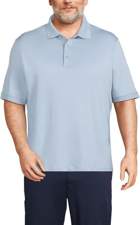 Lands' End Men's Short Sleeve American-Grown Supima Cotton Polo Shirt