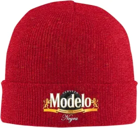 Modelo Beer Classic Warm Winter Knit Cap Fleece Lined Beanie Hat
