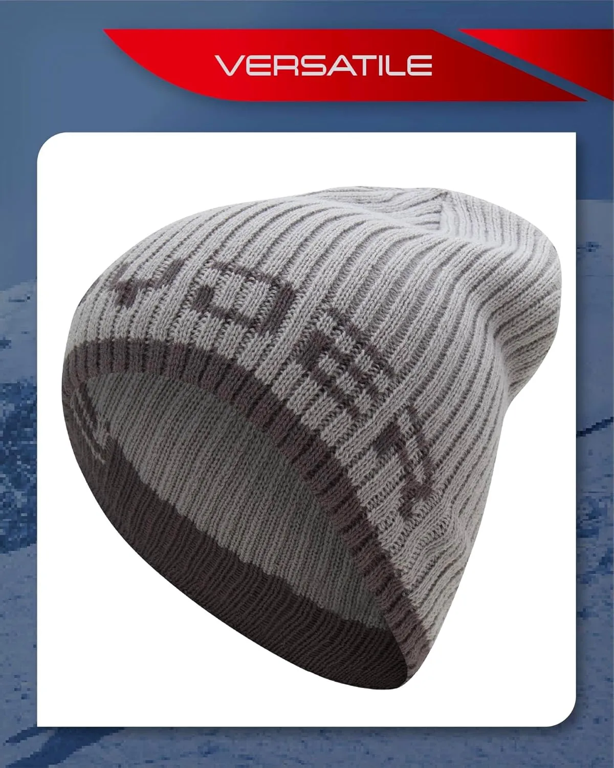 Spyder Men's Beanie - Lightweight Winter Rib Slouchy Beanie for Men - Soft and Warm Mens Beanie Hat, Skull Cap & Winter Hats