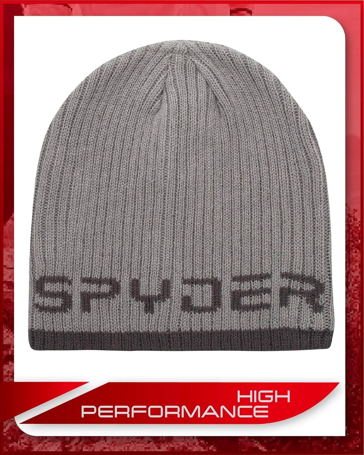 Spyder Men's Beanie - Lightweight Winter Rib Slouchy Beanie for Men - Soft and Warm Mens Beanie Hat, Skull Cap & Winter Hats