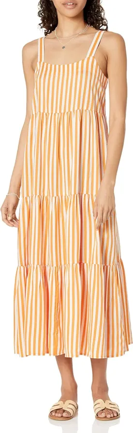 The Drop Women's Britt Tiered Maxi Tent Dress