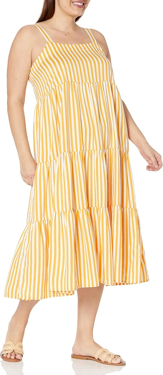 The Drop Women's Britt Tiered Maxi Tent Dress