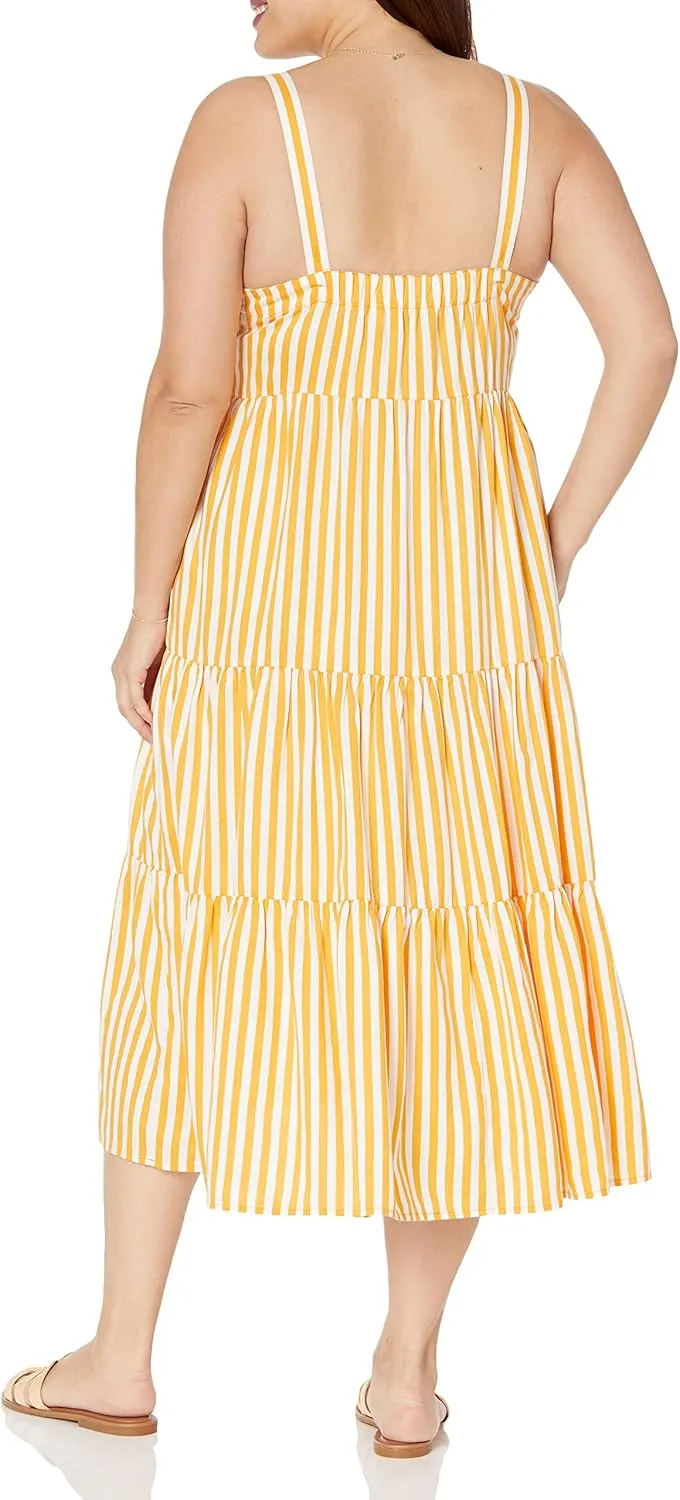 The Drop Women's Britt Tiered Maxi Tent Dress