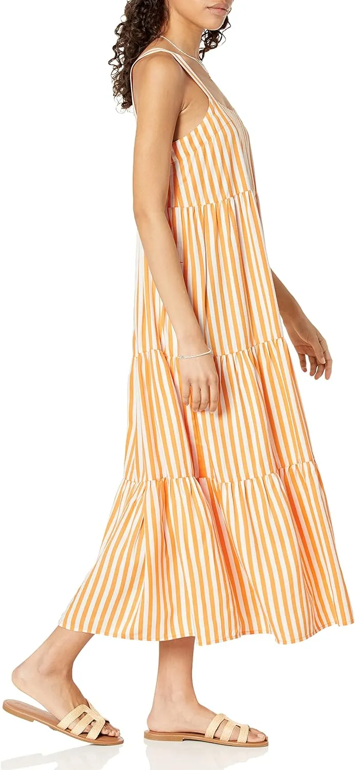 The Drop Women's Britt Tiered Maxi Tent Dress