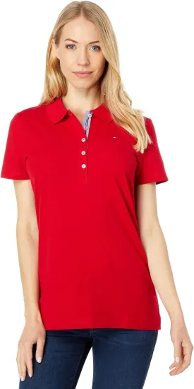 Tommy Hilfiger Women's Solid Short Sleeve Polo