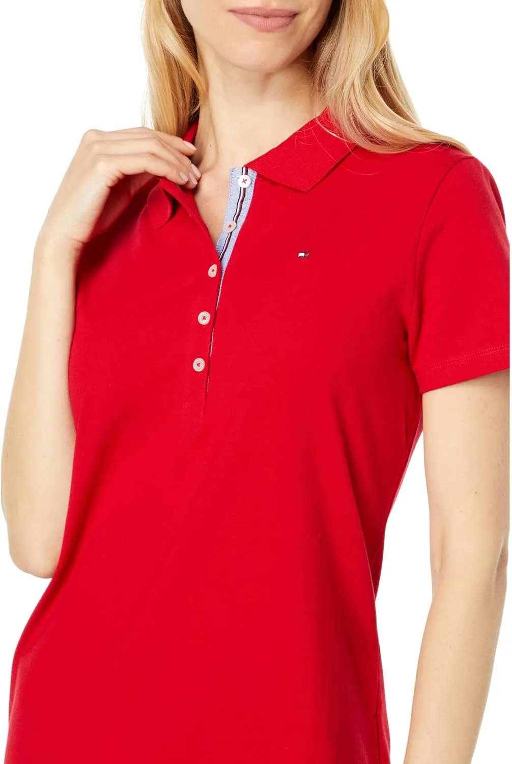 Tommy Hilfiger Women's Solid Short Sleeve Polo