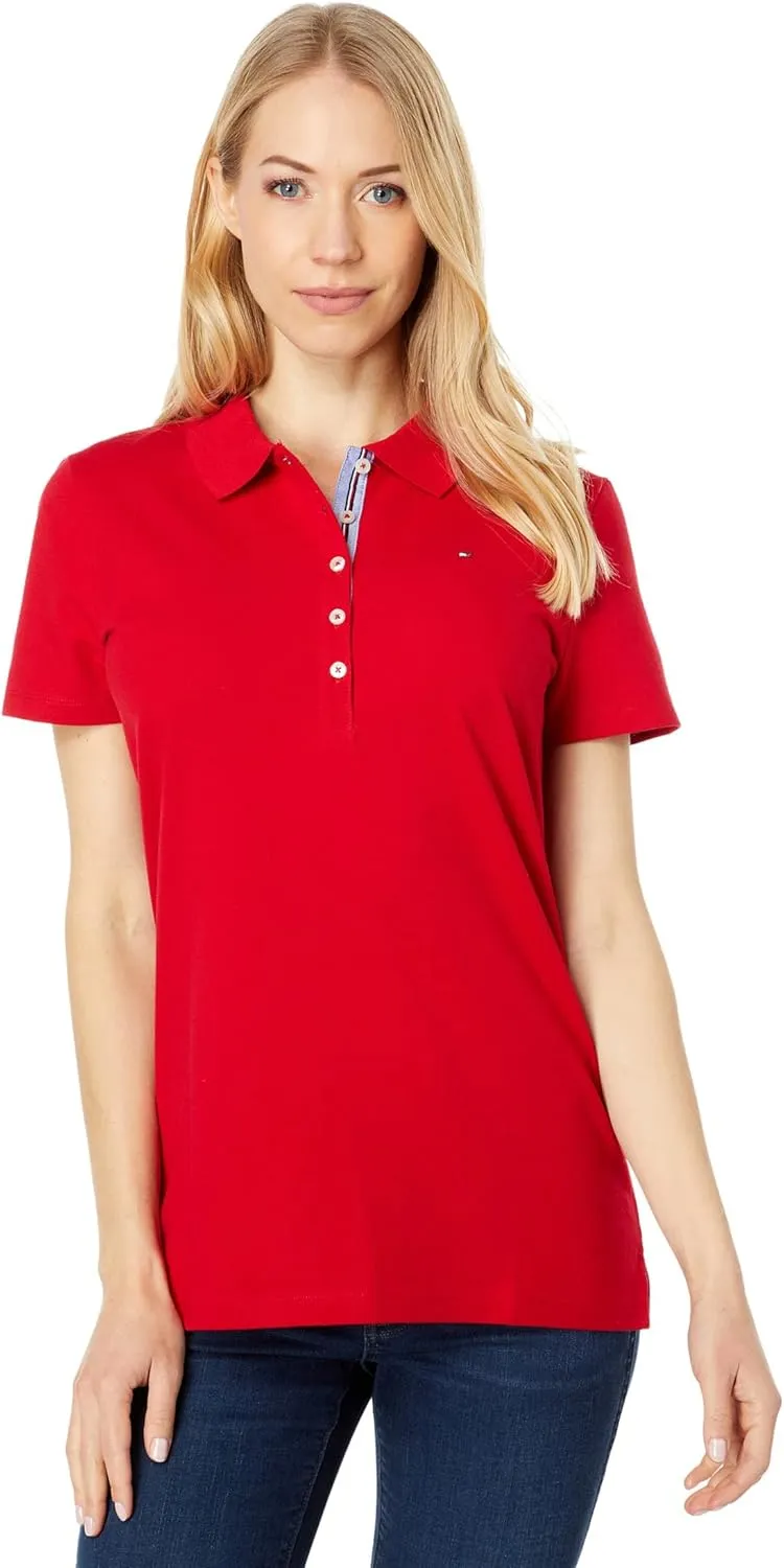 Tommy Hilfiger Women's Solid Short Sleeve Polo
