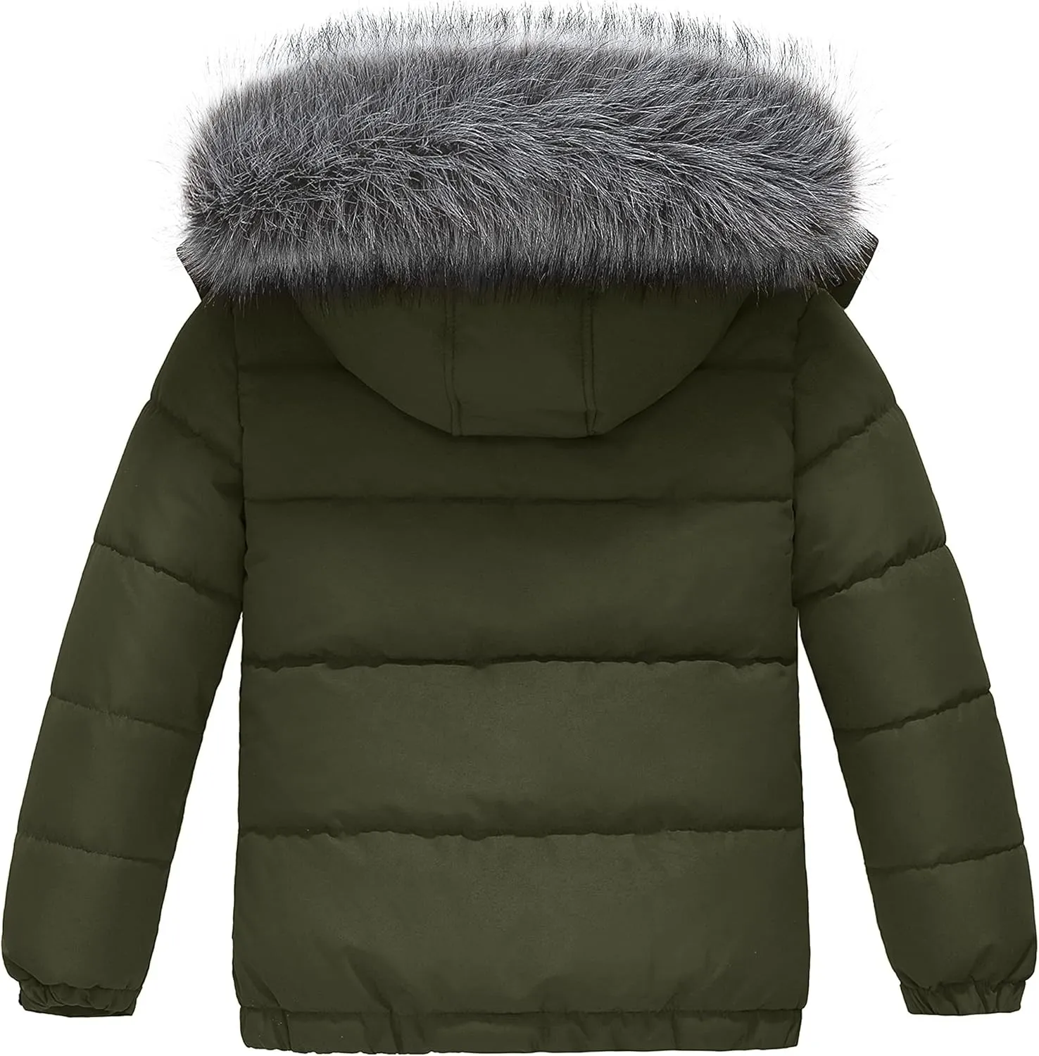 wantdo Boys' Winter Coat Waterproof Puffer Coat Warm Fleece Jacket
