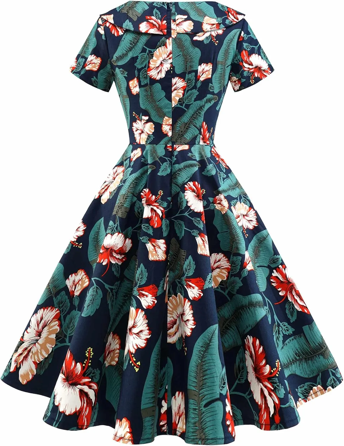 Wedtrend Women's 1950s Vintage Audrey Hepburn Style Cocktail Swing Dresses
