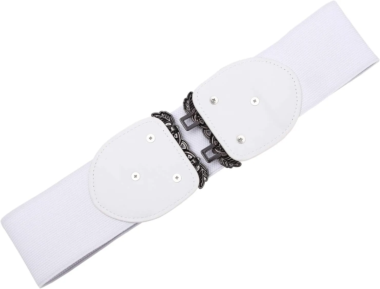 Women Retro Style Stretchy Waist Belt Vintage Elastic Wide Dress Belts