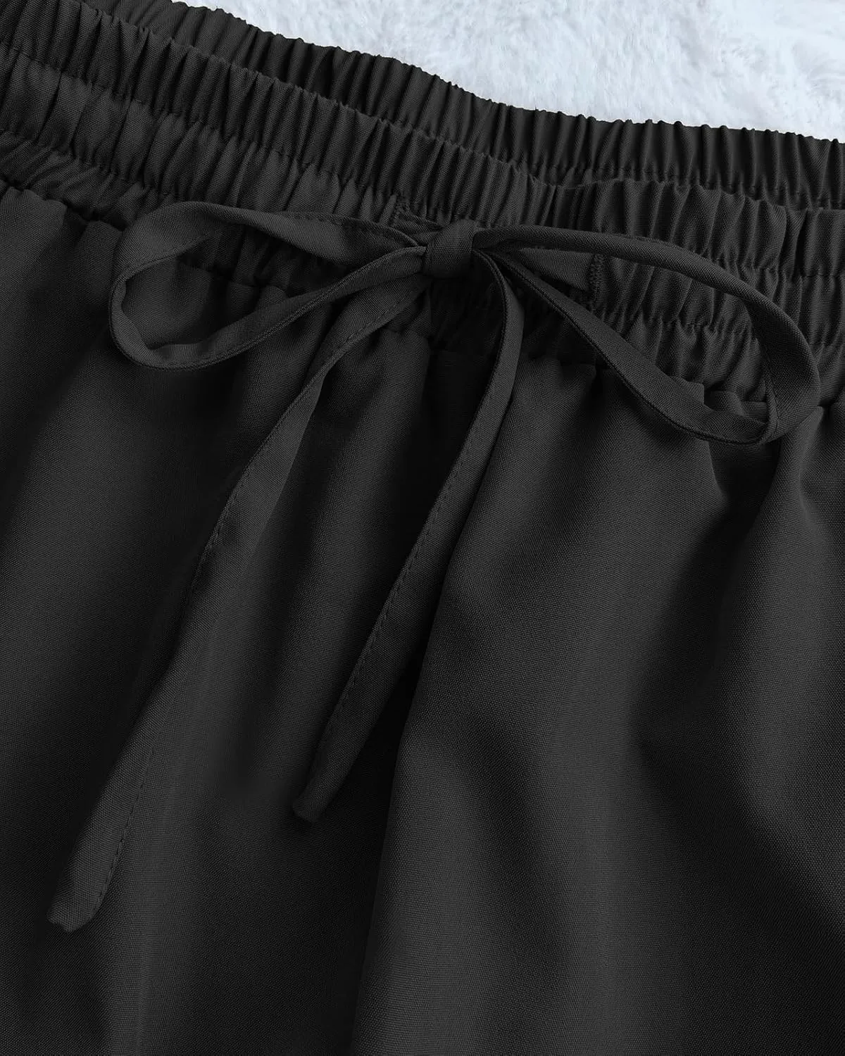 Women's Drawstring Elastic High Waisted Boho Floral Print Maxi Skirt Summer A-Line Flowy Long Skirts with Pockets