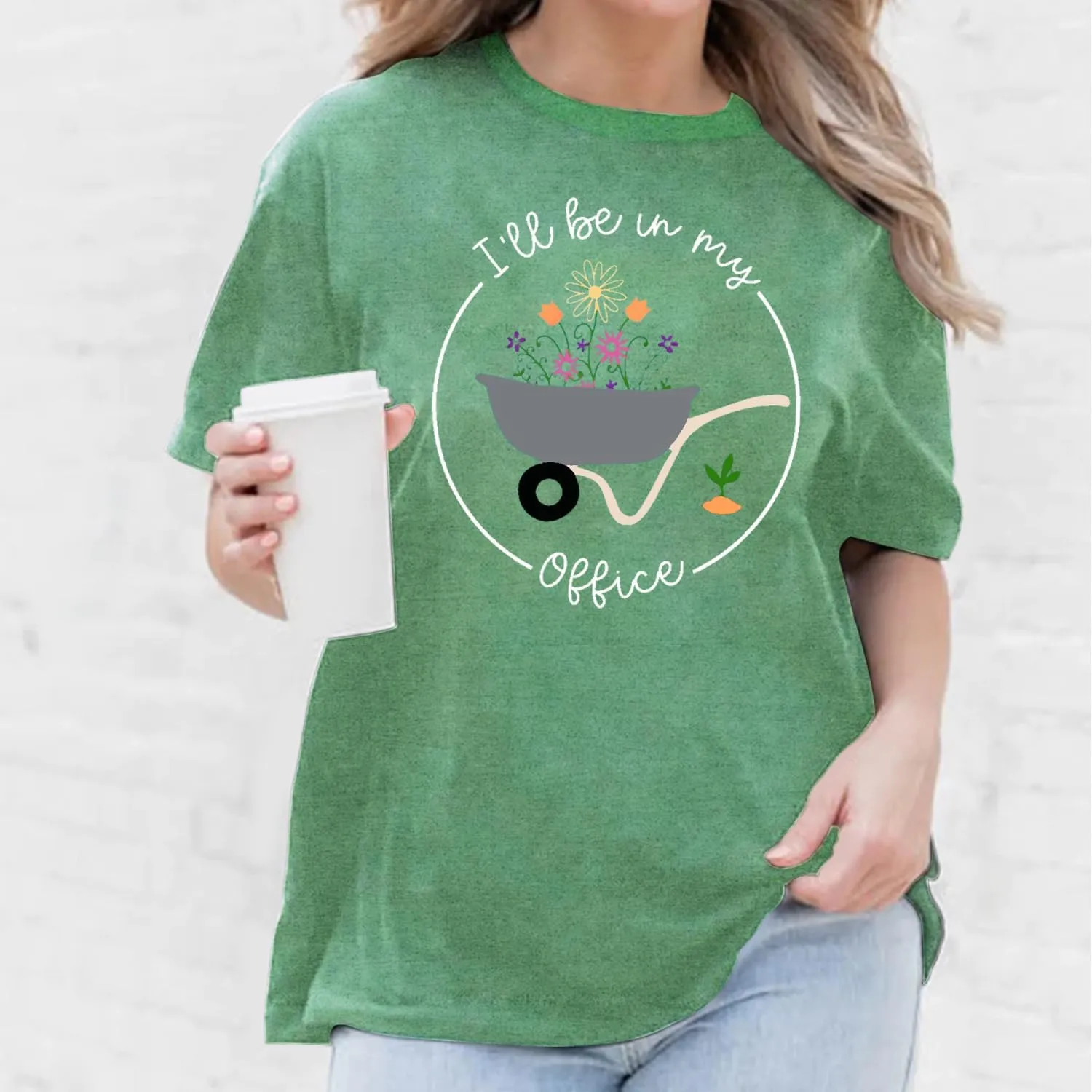 Womens Garden Shirts Plant Lover T-Shirt Farmer Gander Tee Tops