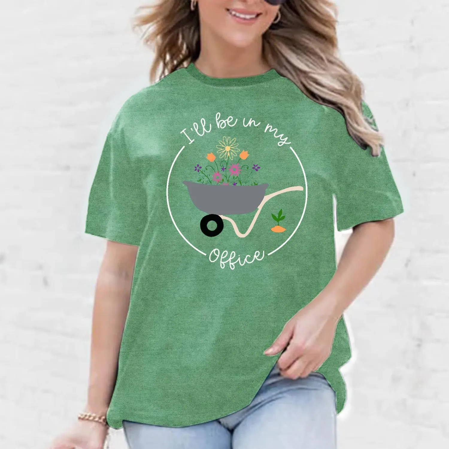 Womens Garden Shirts Plant Lover T-Shirt Farmer Gander Tee Tops