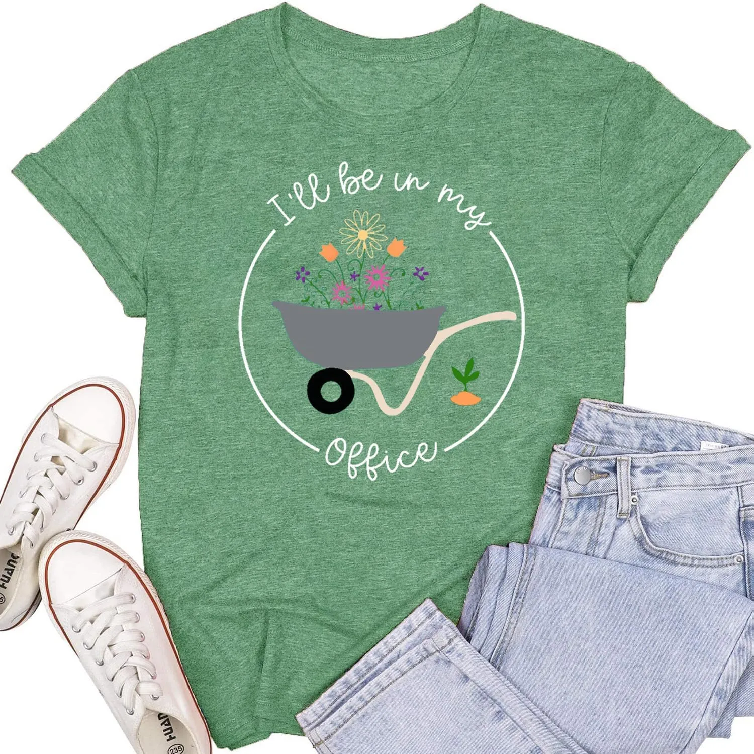 Womens Garden Shirts Plant Lover T-Shirt Farmer Gander Tee Tops