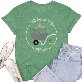 Womens Garden Shirts Plant Lover T-Shirt Farmer Gander Tee Tops